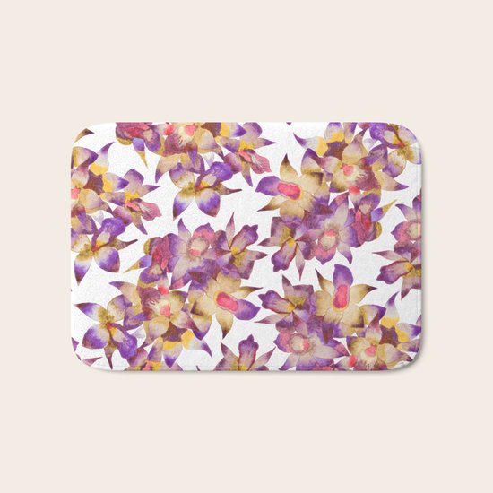 Vintage Floral Bath Mat