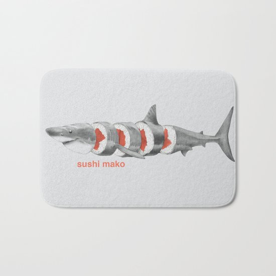 Sushi Mako Bath Mat