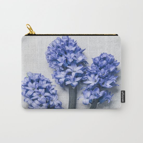 Three Blue Hyacinths Carry-All Pouch