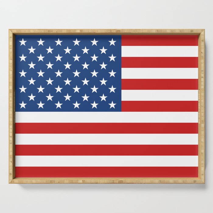 American Flag Serving Tray By Mydream Society6