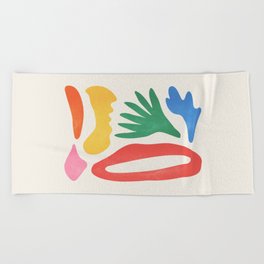 Collage I: Matisse Color Series | Mid-Century Edition Beach Towel