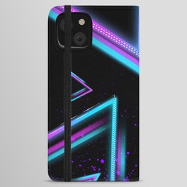 Triangle Neon iPhone Wallet Case