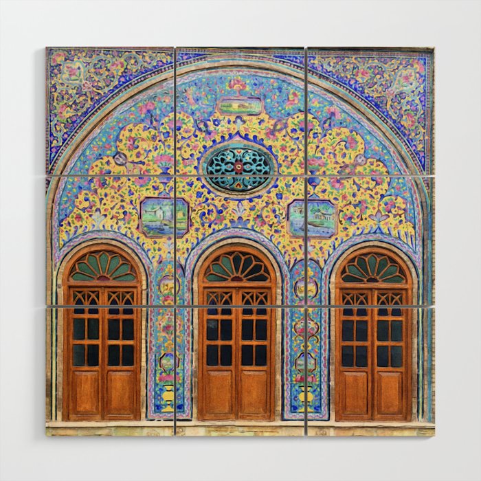 Golestan Palace Doorway Tehran Iran Wood Wall Art