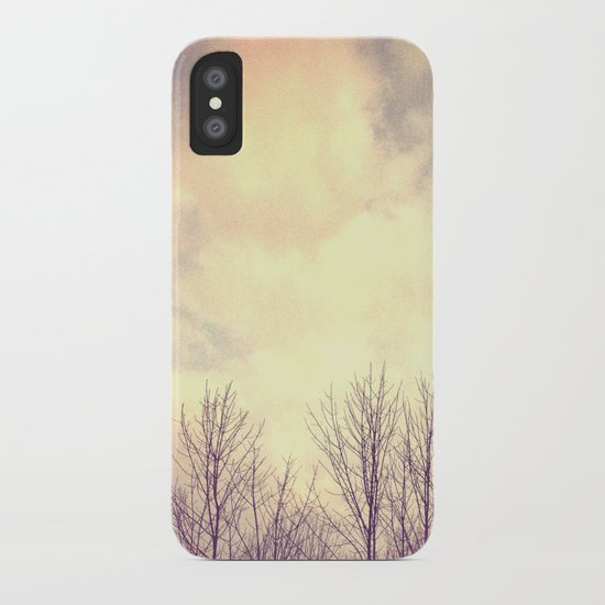 Her Bare Branches Waited for Spring iPhone Case
