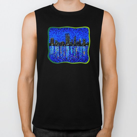 Perth Evening Blues Biker Tank