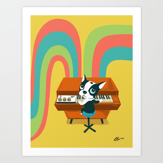 Boogie on Mellotron Art Print