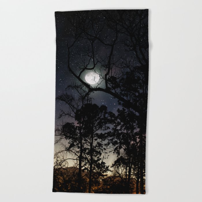 Dark Forest Beach Towel
