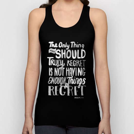 TRULY REGRET Unisex Tank Top
