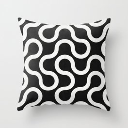 My Favorite Geometric Patterns No.36 - Black Throw Pillow