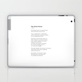 Rumi poem Guest House Laptop Skin