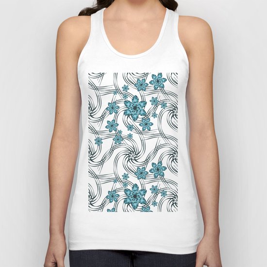 Floral pattern. Unisex Tank Top