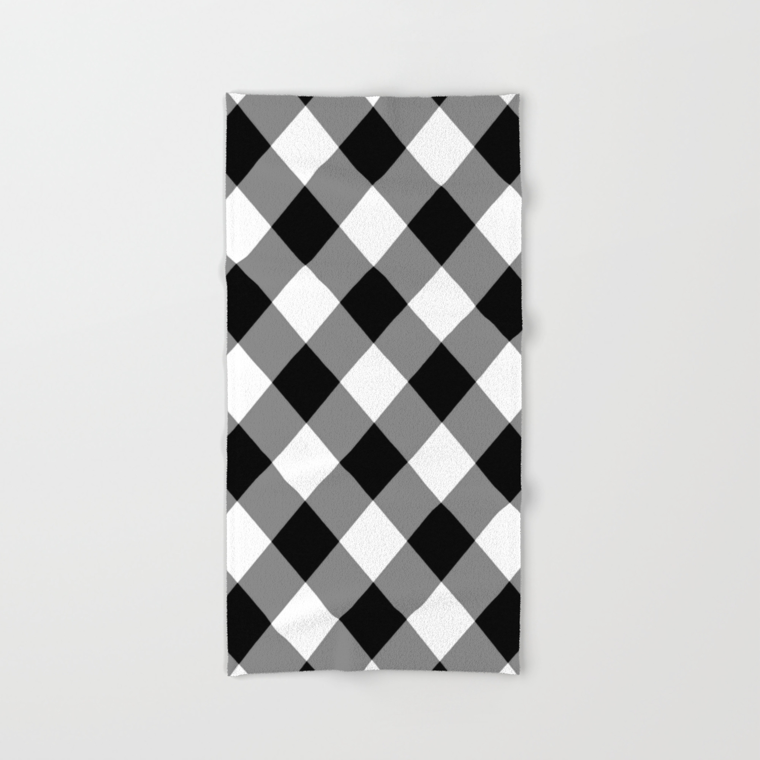 black & white bath towels