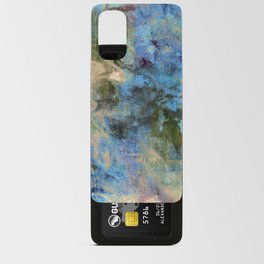 African Dye - Colorful Ink Paint Abstract Ethnic Tribal Organic Shape Art Cream Turquoise Android Card Case