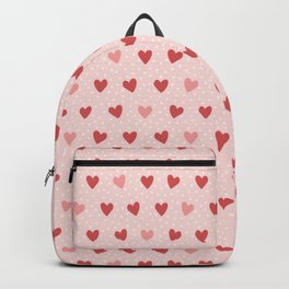 heart full of love Backpack | Chelseajay, Digital, Fun, Bright, Polkadot, Love, Girl, Chelseajaycreative, Loveheart, Romantic 