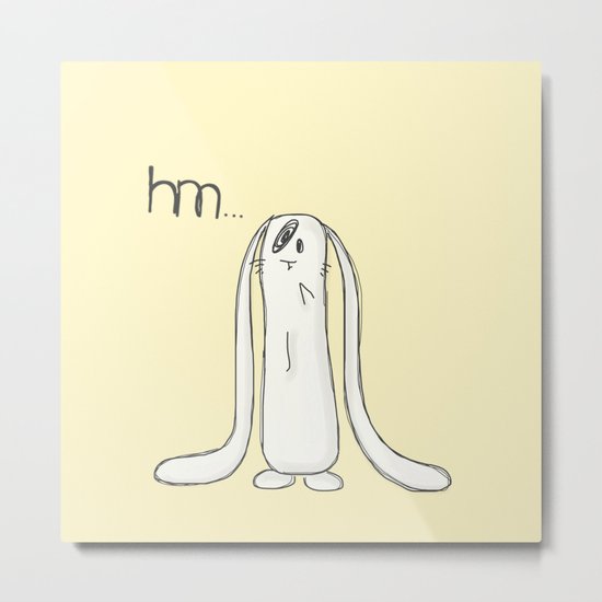 Hm... Metal Print