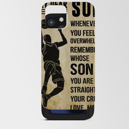 Basketball Dear My Son Poster.png iPhone Card Case