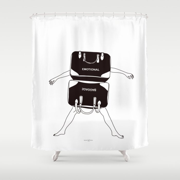 Emotional Baggage Shower Curtain