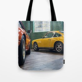 Classic vintage sports cars Tote Bag