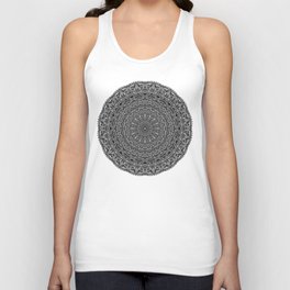 Zen Black and white Mandala Tank Top