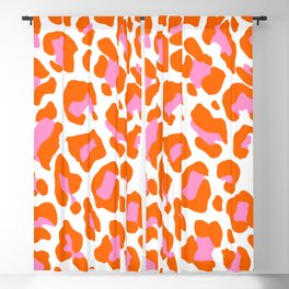 Leopard Pink & Orange Blackout Curtain