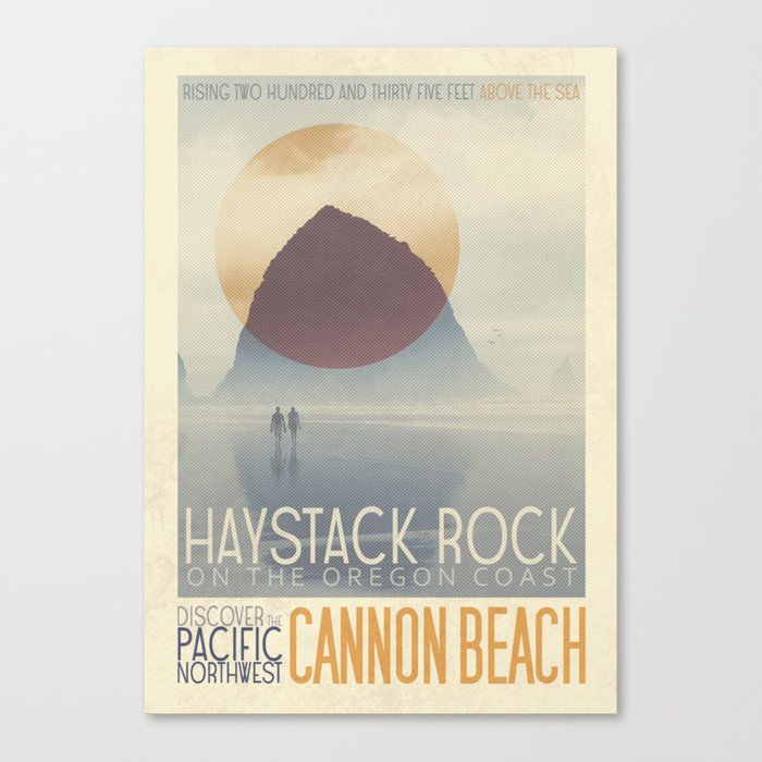 Haystack Rock of Cannon Beach, Oregon Canvas Print