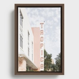 Art Deco Historic District Miami Framed Canvas