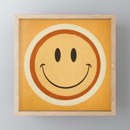 Retro Smile Framed Mini Art Print