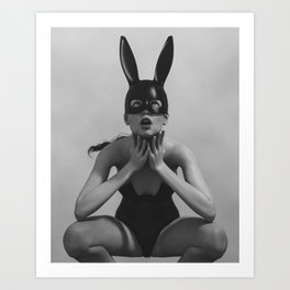 Fashion Bunny 02 Art Print