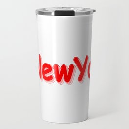 "#NewYork " Cute Design. Buy Now Travel Mug