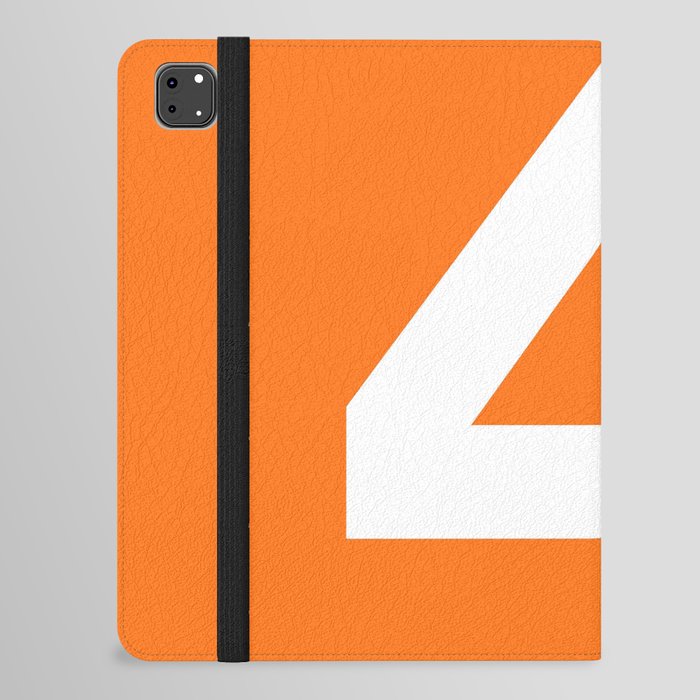 Number 4 (White & Orange) iPad Folio Case