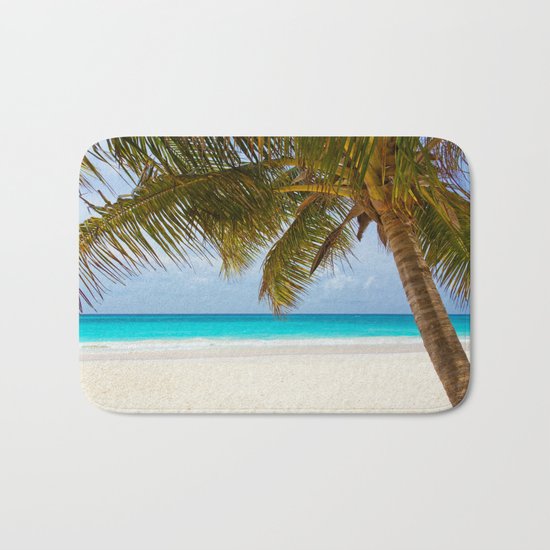 Tropical Beach Bath Mat