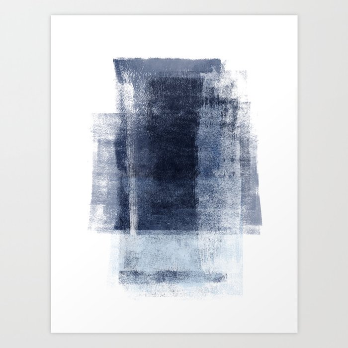 Just Blue and White 2 Art Print
