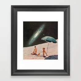 Galactic Beach Framed Art Print