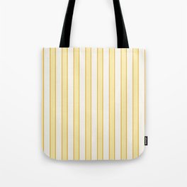 Elegant Yellow And Gold Stripes On Cream Vintage Color Aesthetic Tote Bag