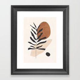 Abstract Art /Minimal Plant 12 Framed Art Print