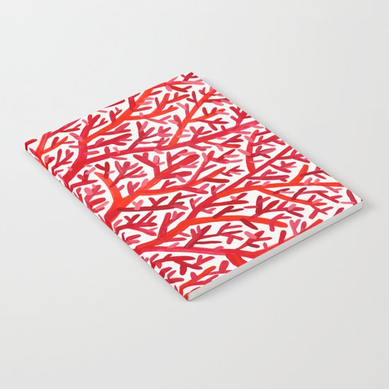 Red Fan Coral Notebook