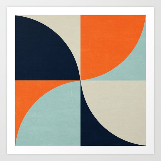 mod petals Art Print