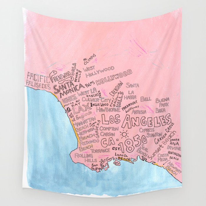 Los Angeles  Wall Tapestry