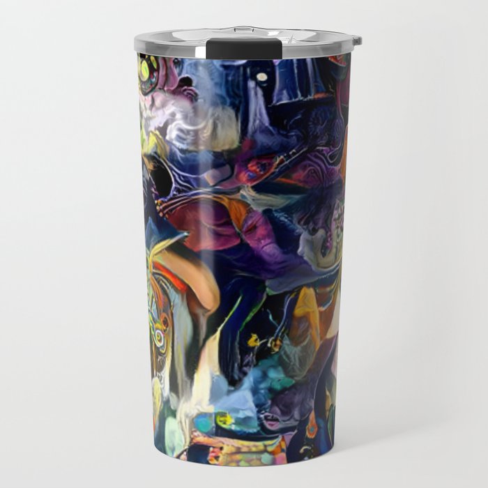 Blend of Colors and Shapes Travel Mug