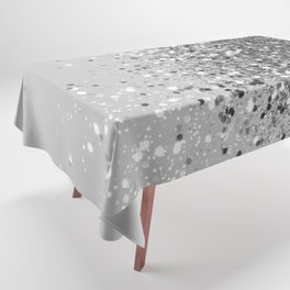 Soft Silver Gray Glitter #1 (Faux Glitter - Photography) #shiny #decor #art #society6 Tablecloth