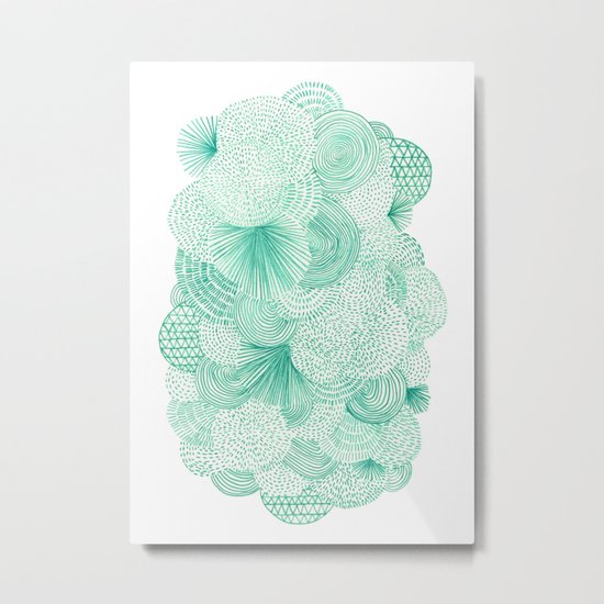 Green Fields Metal Print