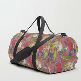 leaping frogs cerise Duffle Bag