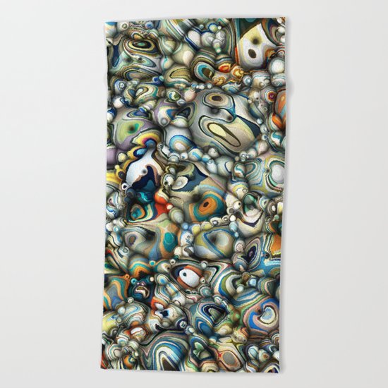 Colorful 3D Abstract Beach Towel