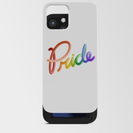 Pride Rainbow Lettering iPhone Card Case