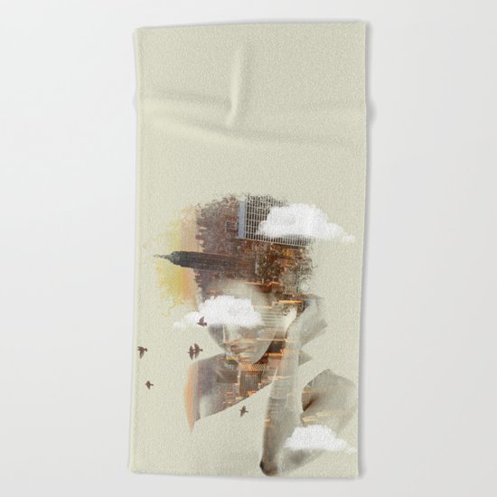 New York Dreaming Beach Towel