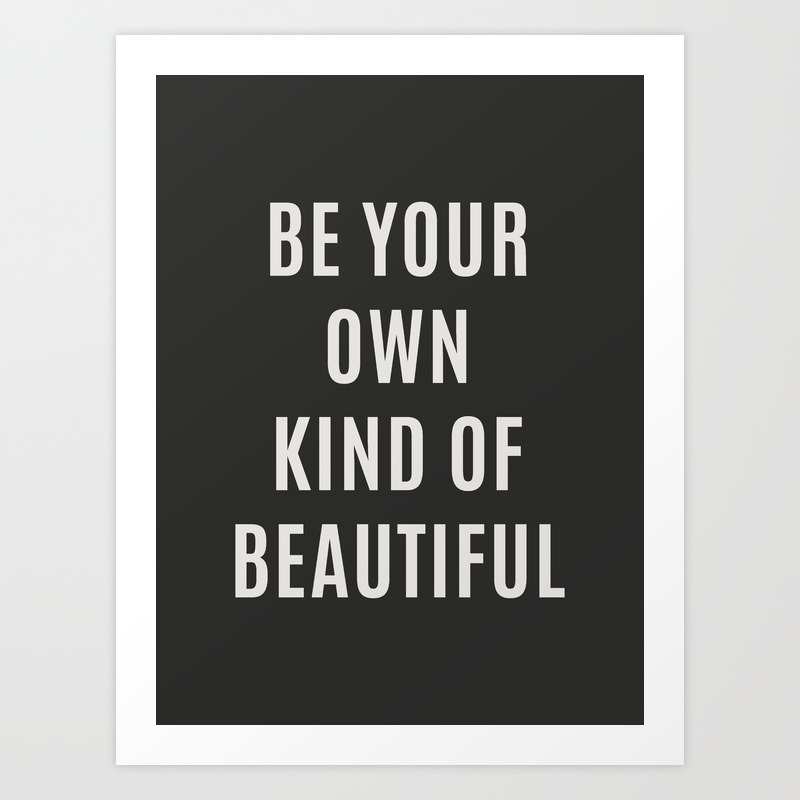 Home Decor Motivational Printable Art Be Your Own Kind Of