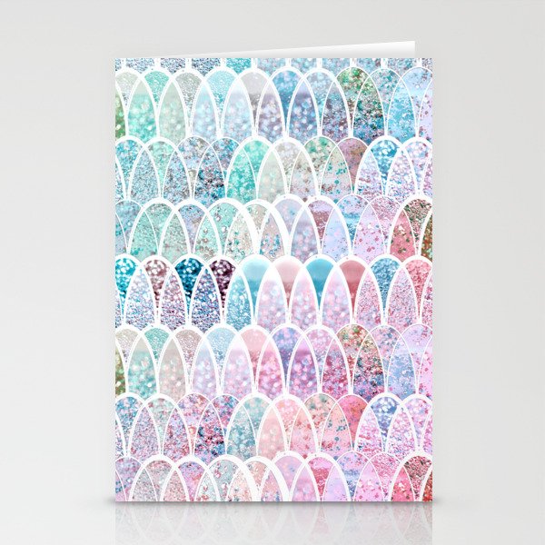 DAZZLING MERMAID SCALES Stationery Cards