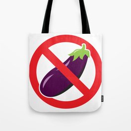 Aubergine Nightmare "No Eggplant" Logo Tote Bag