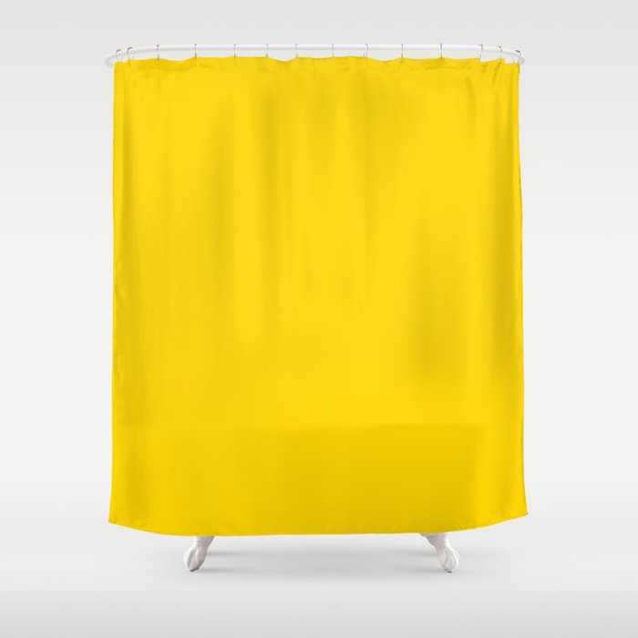 Summer Yellow Shower Curtain