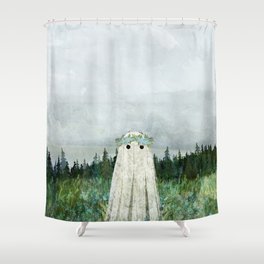 Forget me not meadow Shower Curtain